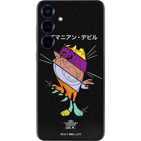 Looney Tunes Tasmanian Devil Sliced Juxtapose Galaxy S25 Skin