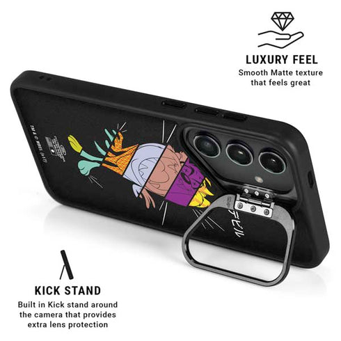 Looney Tunes Tasmanian Devil Sliced Juxtapose Galaxy S24 Ultra Kickstand Case