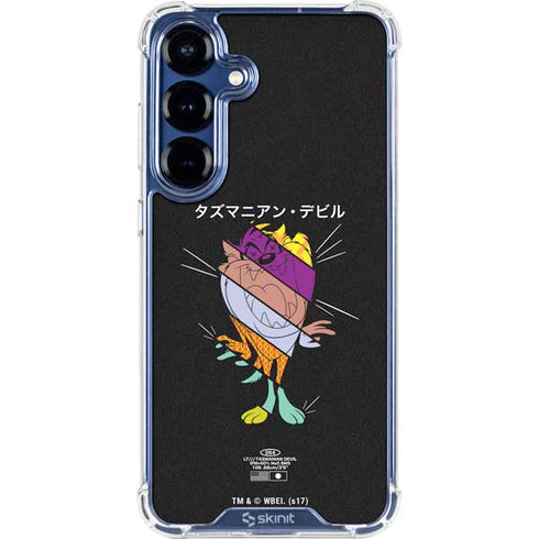 Looney Tunes Tasmanian Devil Sliced Juxtapose Galaxy S25 Clear Case
