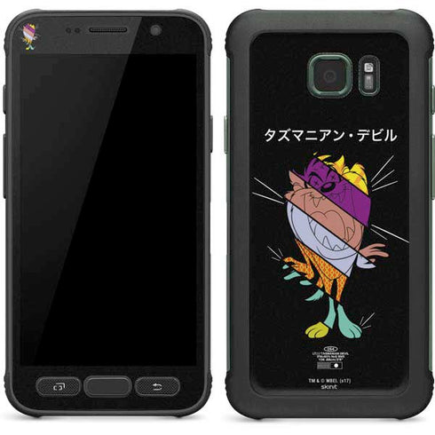 Looney Tunes Tasmanian Devil Sliced Juxtapose Galaxy S7 Active Skin