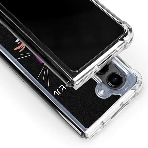 Looney Tunes Tasmanian Devil Sliced Juxtapose Galaxy Z Fold5 5G Clear Case