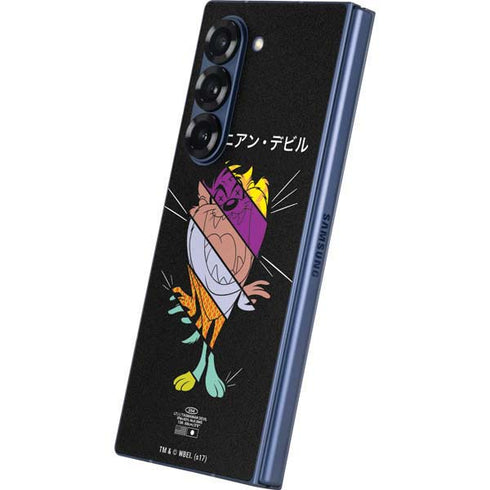 Looney Tunes Tasmanian Devil Sliced Juxtapose Galaxy Z Fold6 Skin