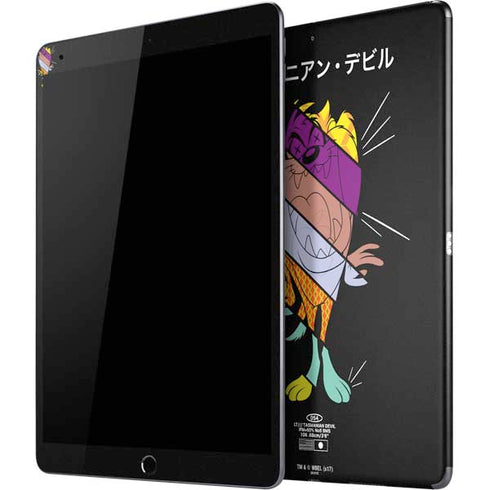 Looney Tunes Tasmanian Devil Sliced Juxtapose iPad Skins