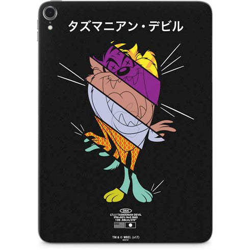 Looney Tunes Tasmanian Devil Sliced Juxtapose Apple iPad Pro Skin