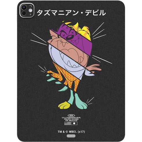 Looney Tunes Tasmanian Devil Sliced Juxtapose iPad Pro 13in M4 (2024) Skin