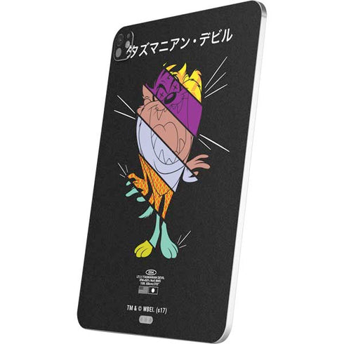 Looney Tunes Tasmanian Devil Sliced Juxtapose iPad Pro 13in M4 (2024) Skin