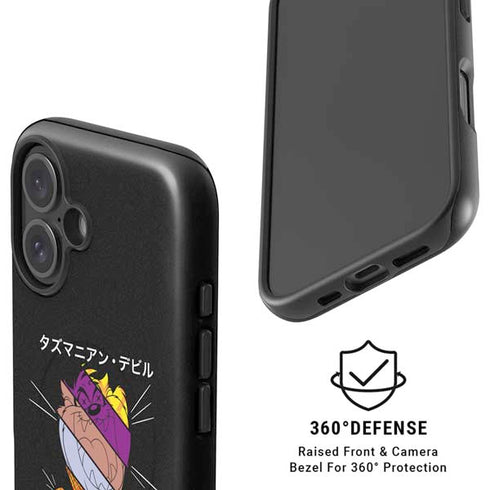 Looney Tunes Tasmanian Devil Sliced Juxtapose iPhone 16 Magsafe Impact Case