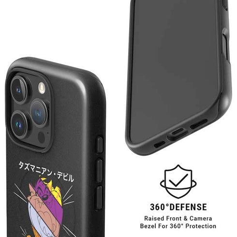 Looney Tunes Tasmanian Devil Sliced Juxtapose iPhone 16 Pro Magsafe Impact Case