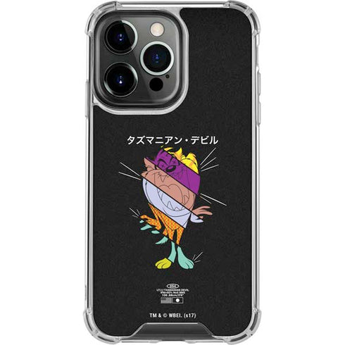 Looney Tunes Tasmanian Devil Sliced Juxtapose iPhone 16 Pro Max Clear Case