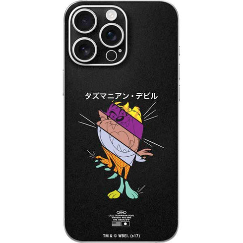 Looney Tunes Tasmanian Devil Sliced Juxtapose iPhone 16 Pro Max Skin