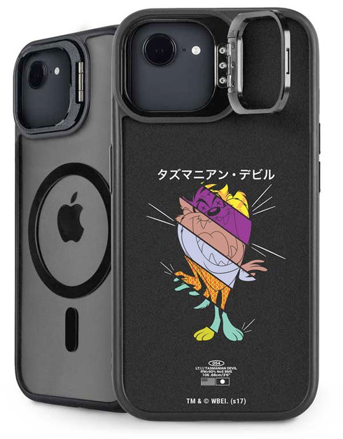 Looney Tunes Tasmanian Devil Sliced Juxtapose iPhone 16e Kickstand Case