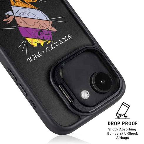 Looney Tunes Tasmanian Devil Sliced Juxtapose iPhone 16e Kickstand Case