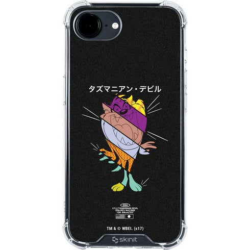 Looney Tunes Tasmanian Devil Sliced Juxtapose iPhone 16e Clear Case