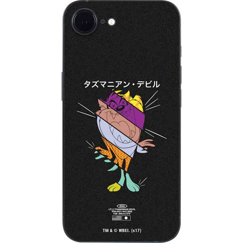 Looney Tunes Tasmanian Devil Sliced Juxtapose iPhone 16e Skin