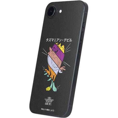Looney Tunes Tasmanian Devil Sliced Juxtapose iPhone 16e Skin