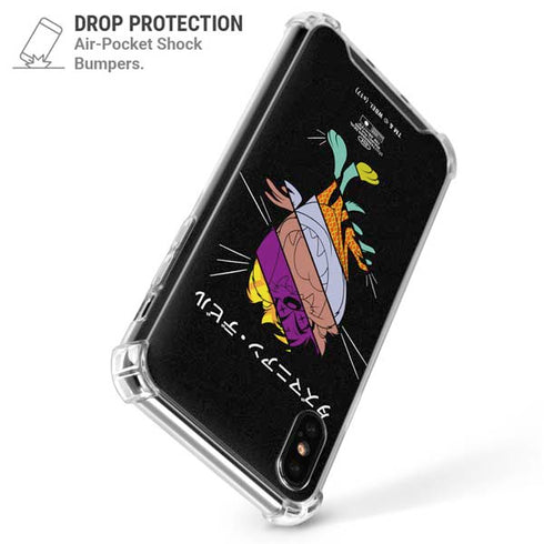 Looney Tunes Tasmanian Devil Sliced Juxtapose iPhone X/XS Clear Case