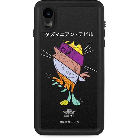 Looney Tunes Tasmanian Devil Sliced Juxtapose iPhone Cases