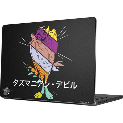 Looney Tunes Tasmanian Devil Sliced Juxtapose Apple MacBook Pro 14-inch Skin