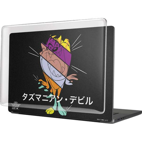 Looney Tunes Tasmanian Devil Sliced Juxtapose MacBook Cases
