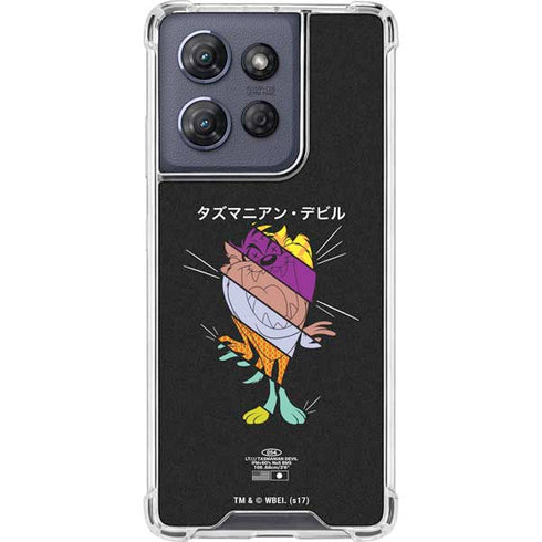Looney Tunes Tasmanian Devil Sliced Juxtapose Moto G 5G (2025) Clear Case