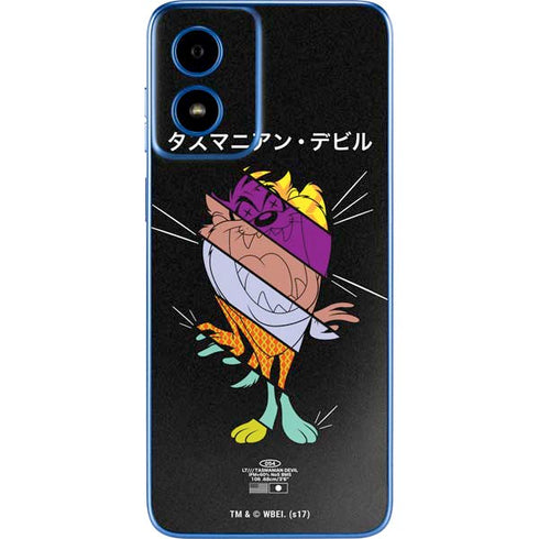 Looney Tunes Tasmanian Devil Sliced Juxtapose Moto G Play 4G (2024) Skin