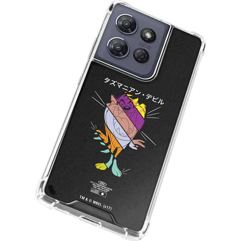 Looney Tunes Tasmanian Devil Sliced Juxtapose Moto G Power 5G (2025) Clear Case