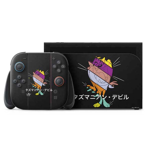 Looney Tunes Tasmanian Devil Sliced Juxtapose Nintendo Switch 2 (2025) with Joy-Con Skin