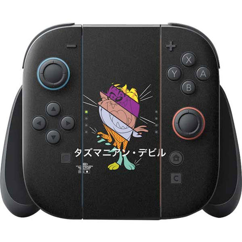 Looney Tunes Tasmanian Devil Sliced Juxtapose Nintendo Switch 2 (2025) Joy-Con Controller Skin