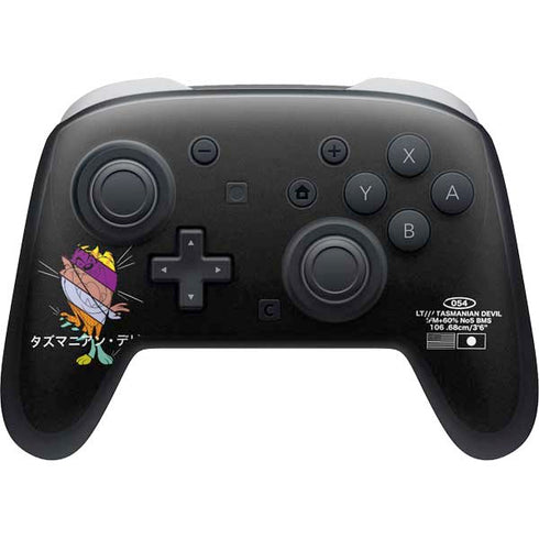 Looney Tunes Tasmanian Devil Sliced Juxtapose Nintendo Switch 2 (2025) Pro Controller Skin