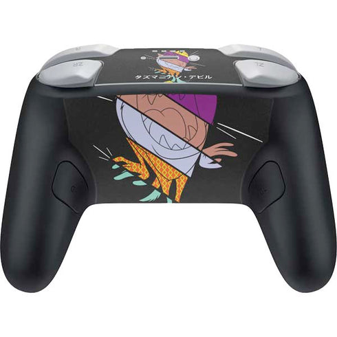 Looney Tunes Tasmanian Devil Sliced Juxtapose Nintendo Switch 2 (2025) Pro Controller Skin