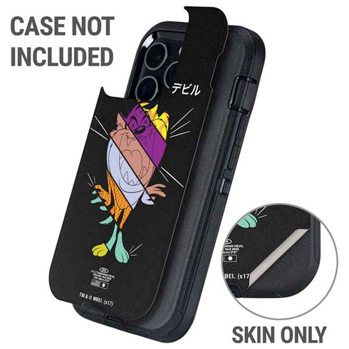 Looney Tunes Tasmanian Devil Sliced Juxtapose Otterbox Defender iPhone Skin