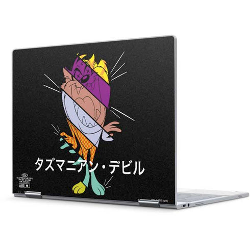 Looney Tunes Tasmanian Devil Sliced Juxtapose Pixelbook Skin