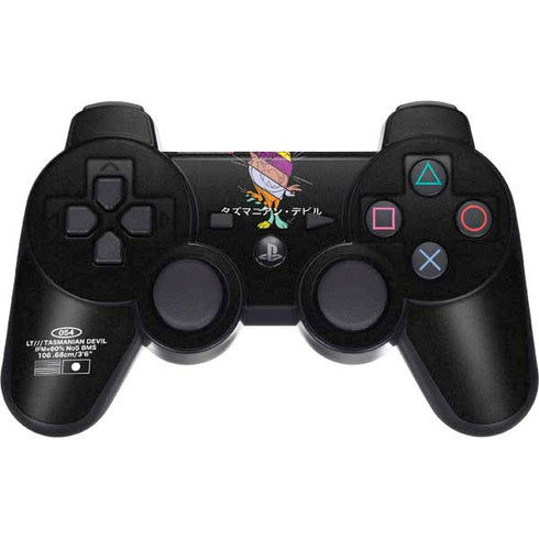 Looney Tunes Tasmanian Devil Sliced Juxtapose PS3 Dual Shock wireless controller Skin