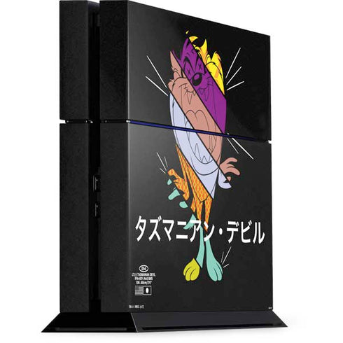 Looney Tunes Tasmanian Devil Sliced Juxtapose PS4 Console Skin