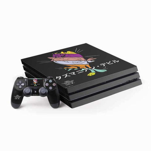 Looney Tunes Tasmanian Devil Sliced Juxtapose PlayStation PS4 Skins
