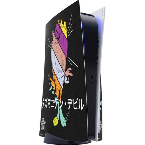 Looney Tunes Tasmanian Devil Sliced Juxtapose PlayStation PS5 Skins