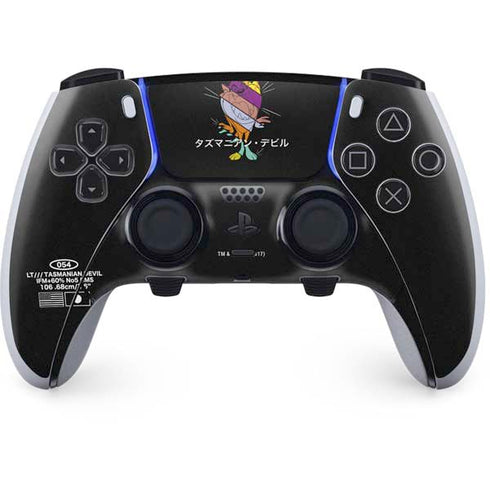 Looney Tunes Tasmanian Devil Sliced Juxtapose PS5 DualSense Edge Pro Controller Skin