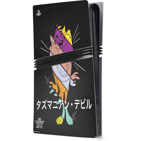 Looney Tunes Tasmanian Devil Sliced Juxtapose PlayStation PS5 Skins