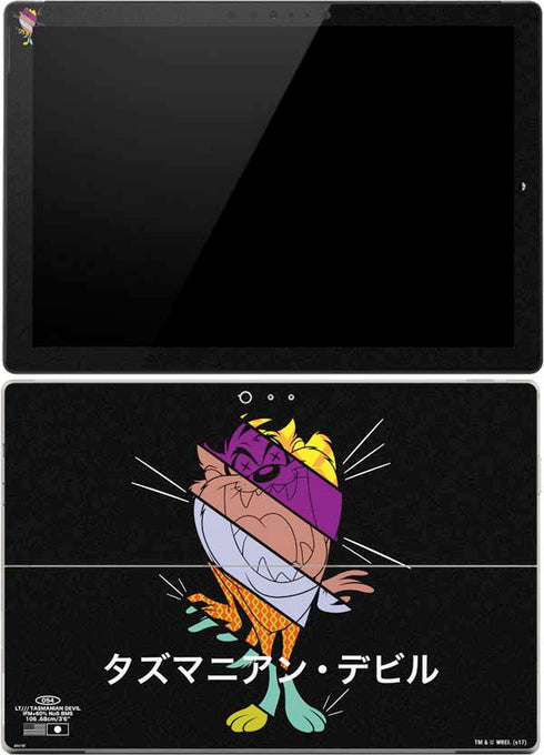 Looney Tunes Tasmanian Devil Sliced Juxtapose Surface Pro (2017) Skin