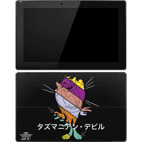 Looney Tunes Tasmanian Devil Sliced Juxtapose Surface Pro Tablet Skin