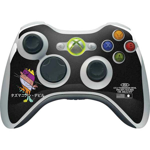 Looney Tunes Tasmanian Devil Sliced Juxtapose Xbox 360 Wireless Controller Skin