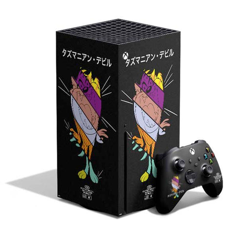 Looney Tunes Tasmanian Devil Sliced Juxtapose Xbox Series X Skins