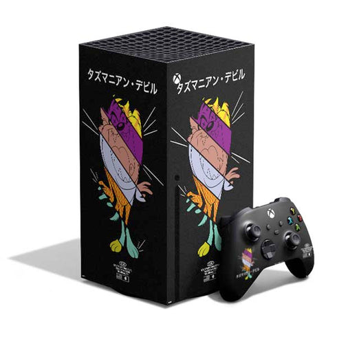 Looney Tunes Tasmanian Devil Sliced Juxtapose XBox Series X Digital Edition Bundle Skin