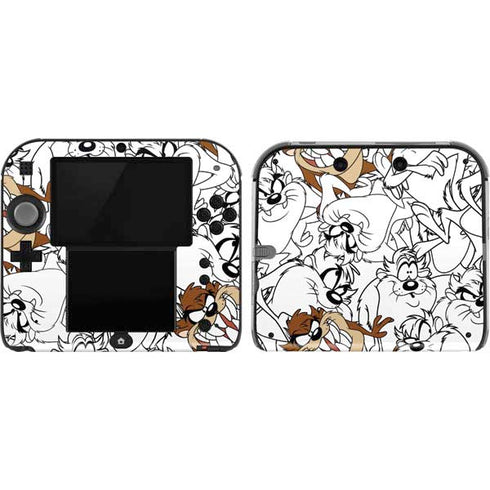 Looney Tunes Tasmanian Devil Super Sized Pattern Nintendo 2DS Skin