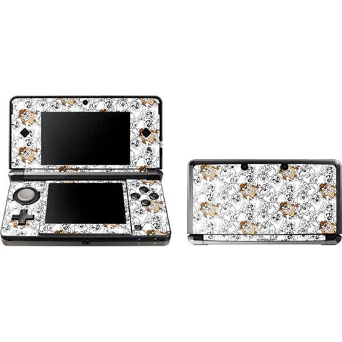 Looney Tunes Tasmanian Devil Super Sized Pattern 3DS (2011) Skin