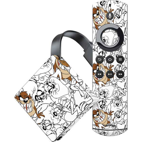 Looney Tunes Tasmanian Devil Super Sized Pattern Amazon Fire TV Skin