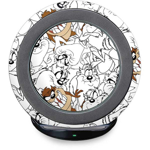 Looney Tunes Tasmanian Devil Super Sized Pattern Fast Charge Wireless Charging Stand Skin