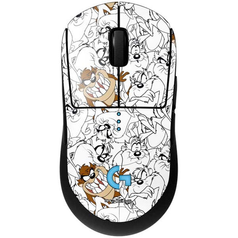 Looney Tunes Tasmanian Devil Super Sized Pattern G Pro Wireless Gaming Mouse Skin
