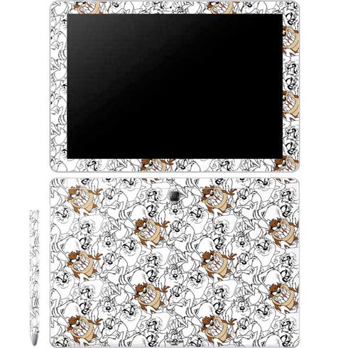 Looney Tunes Tasmanian Devil Super Sized Pattern Galaxy Book 12in Skin