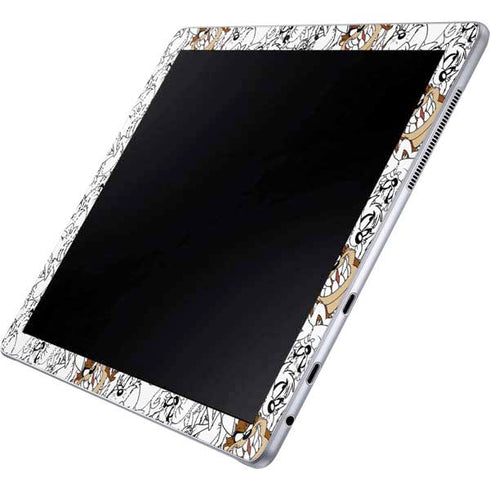 Looney Tunes Tasmanian Devil Super Sized Pattern Galaxy Book 12in Skin